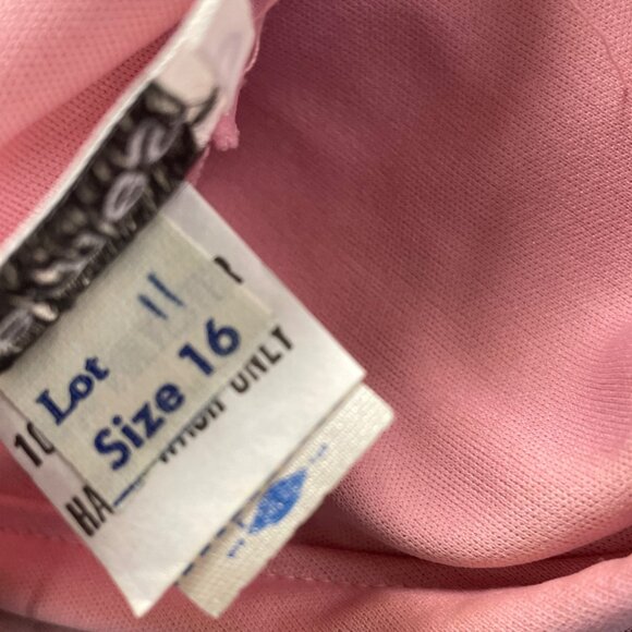 Vintage Themes Womens Pink Pleated Maxi Dress Elegant Flowing Design Size 16 - Picture 7 of 8